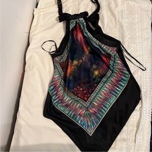 Ladies satin halter top